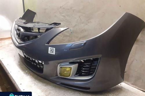 ^ ZDERZAK PRZÓD PRZEDNI DO MAZDA 6 GH II 2 LIFT FL 32S SZARY SPRYSKIWACZE LAMP XENON HALOGENY