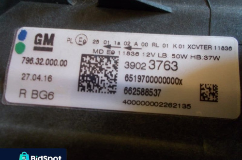 LAMPA PRZÓD PRAWA OPEL ASTRA K 5 V FULL LED