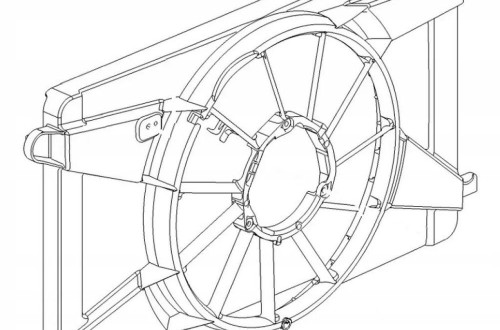 AUDI A5/S5 B8 2011 - 16 WENTYLATOR 350MM