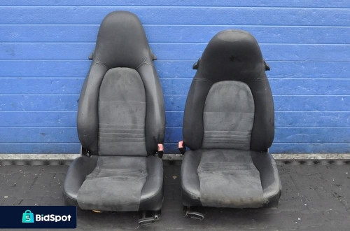 PORSCHE BOXSTER 986 FOTEL KIEROWCY PASAŻERA ALCANTARA PÓŁSKÓRA