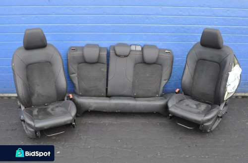 FORD FIESTA MK8 5D PRZEKŁADKA WNĘTRZA FOTELE KANAPA PÓŁSKÓRA ALCANTARA