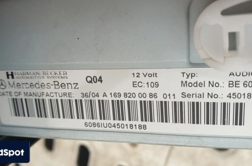 mercedes w169 radio radioodtwarzacz cd a1698200086