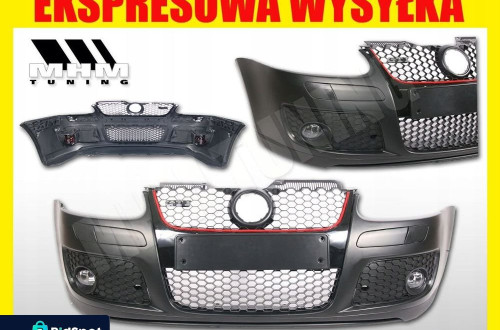 Zderzak przod kpl Kratki Grill Halogen Tuning Gti look VW Golf V 5 1k 2003-