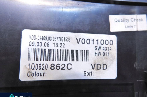 ZESTAW STARTOWY VW EOS 2.0 TDI 03G906021CE 0281013169 1Q0920862C V0011000