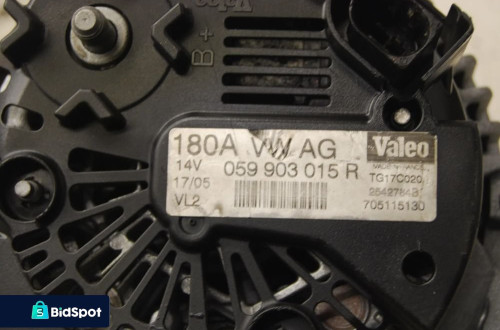 ALTERNATOR REGENEROWANY 059903015R VALEO 180A AUDI A6 C6 3.0 TDI VW TOUAREG Q7