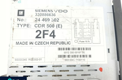 RADIO CD OPEL ASTRA G (1998-2009) 24469302