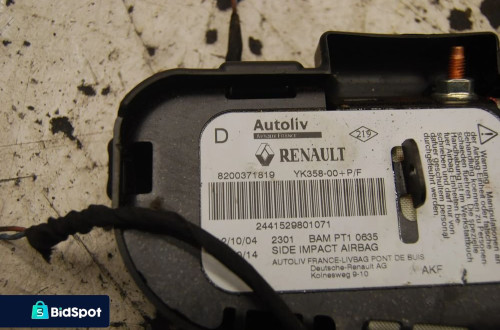 PODUSZKA FOTELA LEWY PRAWY PRZÓD PRZEDNI RENAULT MEGANE SCENIC II 1.9 DCI 8200371806 8200371819