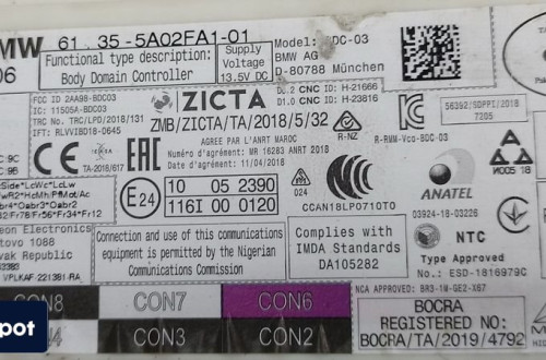 BMW MINI STEROWNIK SKRZYNKA MODUŁ KOMFORTU BDC 5A02FA1