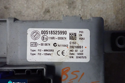 FIAT MODUŁ STEROWNIK BSI 00518525990 28210051