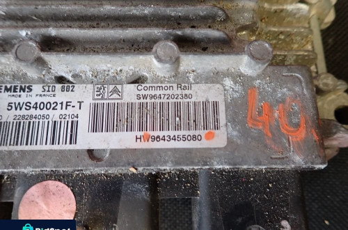 CITROEN PEUGEOT 1.4 HDI STEROWNIK SILNIKA KOMPUTER 9643455080