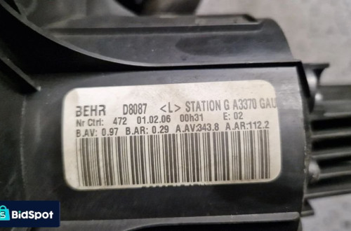OPEL ZAFIRA B WENTYLATOR DMUCHAWA D8087