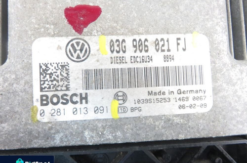 STEROWNIK VW GOLF PLUS 1.9 TDI  03G906021FJ 0281013091