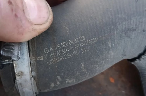 mercedes w180 w169 a-klasa rura waz przewod powietrza intercoolera a1695280482q3