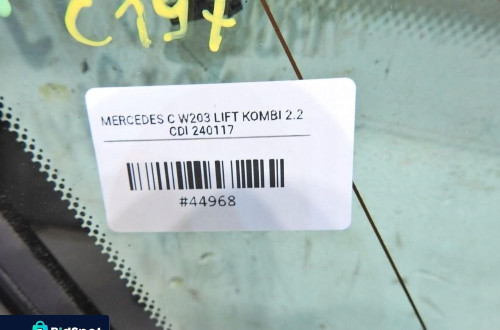 SZYBA KAROSERYJNA LEWY TYŁ MERCEDES W203 KOMBI LIFT