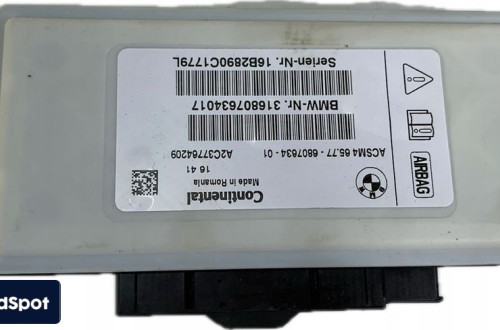 U5 BMW 4 F32 F33 F36 MODUŁ PODUSZEK AIRBAG ACSM 6807634