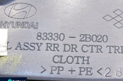 TAPICERKA DRZWI LEWY TYŁ HYUNDAI SANTA FE II 83330-2B020