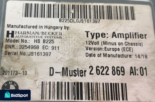 BMW F20 F30 WZMACNIACZ HARMAN / BECKER HS B225 2622869
