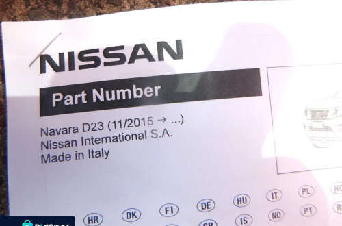 nissan navara np300 d23 15r- zabudowa paki nowa oryginał z uszk