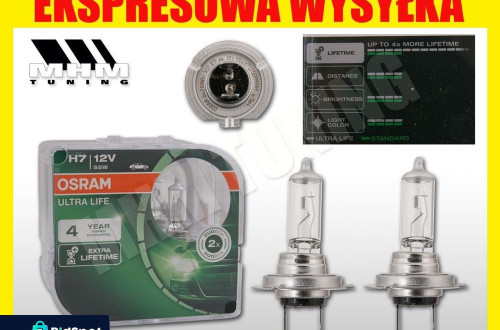 ŻAROWKA OSRAM H7 ULTRA LIFE 3x ZYWOTNOŚĆ KPL DUO