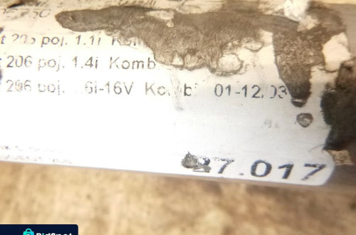 peugeot 206 kombi tłumik nowy srodkowy 1,1 1,4 1,6 i