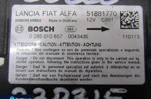 fiat doblo 11r 1.3 cdti sensor air bag 0285010857