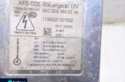 PRZETWORNICA XENON MERCEDES W212 A2129007804 A2128205626 A2129024202