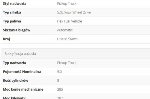 U3 FORD F150 2015- 5.0 LEWY ŚLIZG MOCOWANIE LAMPY PRZÓD FL34