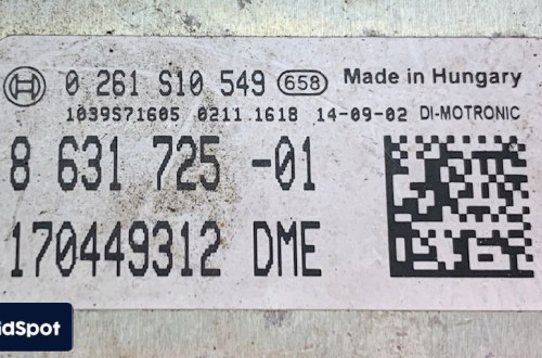 BMW F07 F10 F11 F15 F16 F20 F21 F22 F23 F25 KOMPUTER STEROWNIK DME 8631725