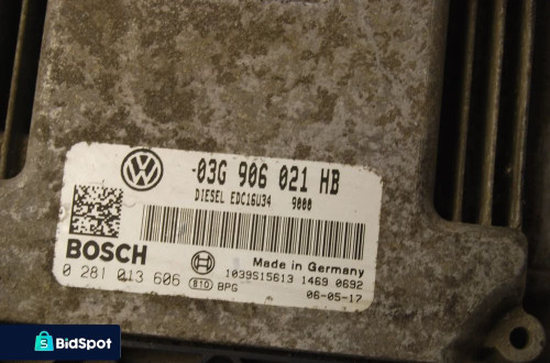 STEROWNIK SILNIKA + WIĄZKA VW GOLF V 1.9 TDI 03G906021HB TOURAN I AUDI SEAT SKODA