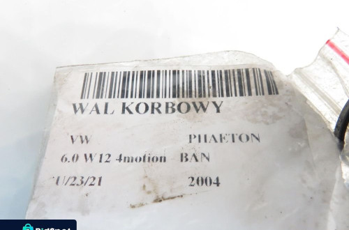 WAŁ KORBOWY VW PHAETON 6.0 W12 4motion - BAN 07CD