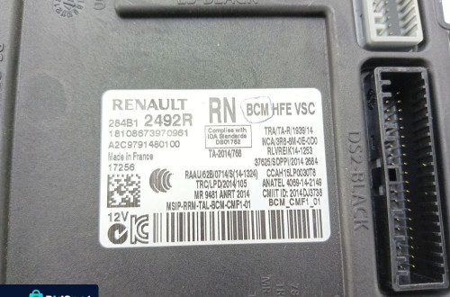 MODUŁ STEROWNIK SKRZYNKA BCM RENAULT KADJAR 284B12492R