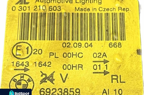 LAMPA LEWY PRZÓD BMW X3 E83 (2003-2006) 6923859 UK