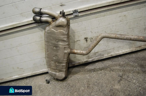 TŁUMIK KOŃCOWY ŚRODKOWY KOMPLET 1K0253811C AUDI A3 8P 3D 1.9 TDI
