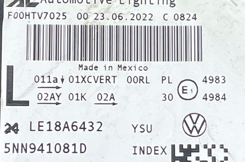 VW TIGUAN II LIFT PRZETWORNICA JEŻ 992941572AE