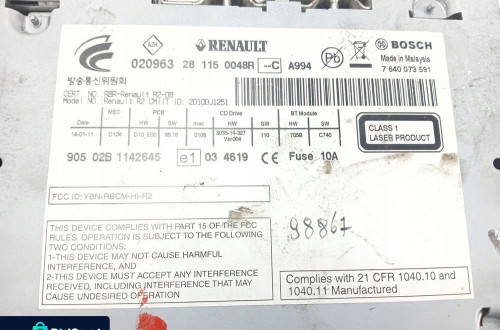 RADIO CD RENAULT LATITUDE 281150048R