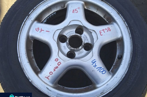 KOMPLET FELG ALUMINIOWYCH Z OPONAMI SEAT TOLEDO 4x100 15&#x27; ET38
