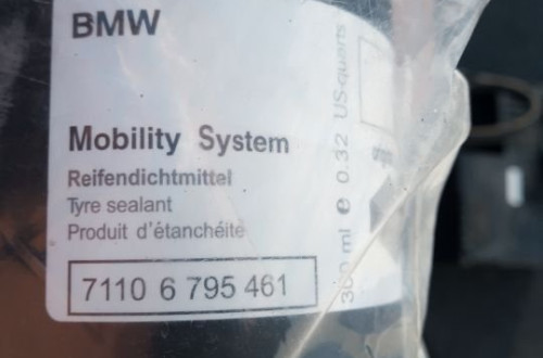 bmw f10 f11 kompresor do pompowania kola plus klej 6795461 6792688