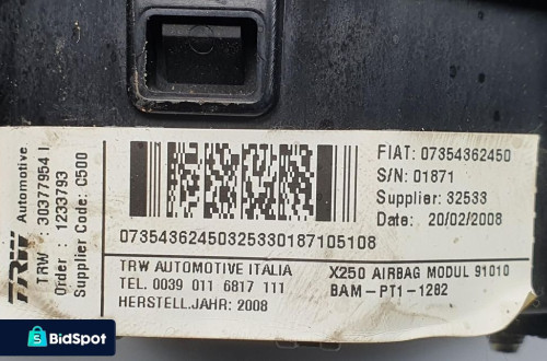 PODUSZKA AIRBAG KIEROWCY CITROEN JUMPER III