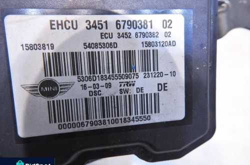 POMPA HAMULCOWA ABS MINI ONE II R56 1.4 6790381 15803819 54085306D