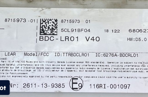 BMW F15 F16 F39 F45 MODUŁ STEROWNIK BDC 8715973