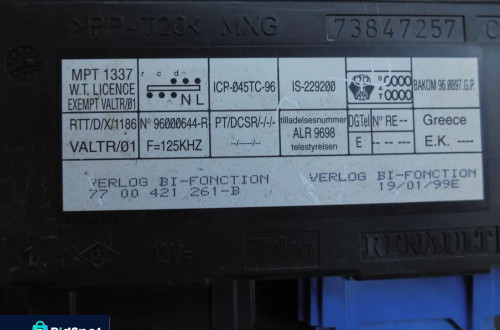 STEROWNIK SWIATEL RENAULT LAGUNA + WTYCZKI INSTALACJA 7700421261B