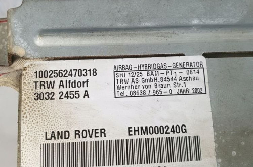 KURTYNA AIRBAG LEWA RANGE ROVER VOGUE L322