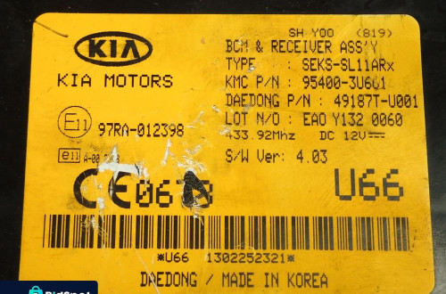 ZESTAW STARTOWY KIA SPORTAGE III