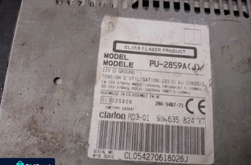 citroen peugeot radio cd sdi clarion rd3-01