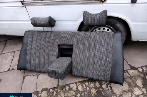 mercedes w123 123 beczka kanapa oparcie tyl tylnie tylne siedzenie
