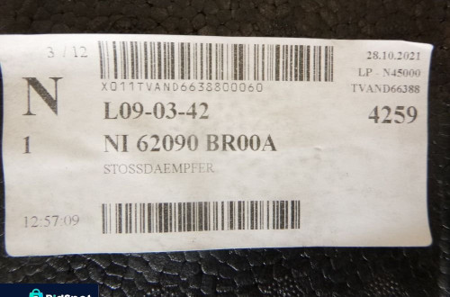 nissan qashqai j10 lift absorber zderzaka przód oe