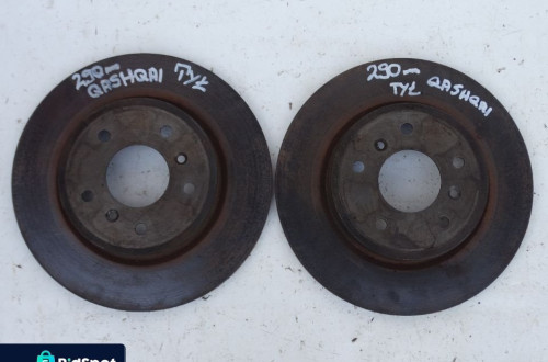TARCZE HAMULCOWE TYŁ TYLNE 290MM NISSAN QASHQAI J11 F-VAT