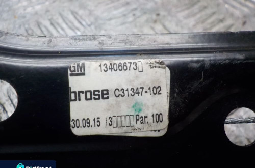 OPEL ASTRA K PODNOŚNIK SZYBY LEWY PRZÓD 13406673