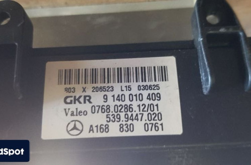 MERCEDES A KLASA W168 NAGRZEWNICA ELEKTRYCZNA A1688300761