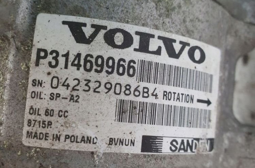 Volvo V40 II 2.0 D D2 SPRĘŻARKA KLIMATYZACJI pompa P31469966